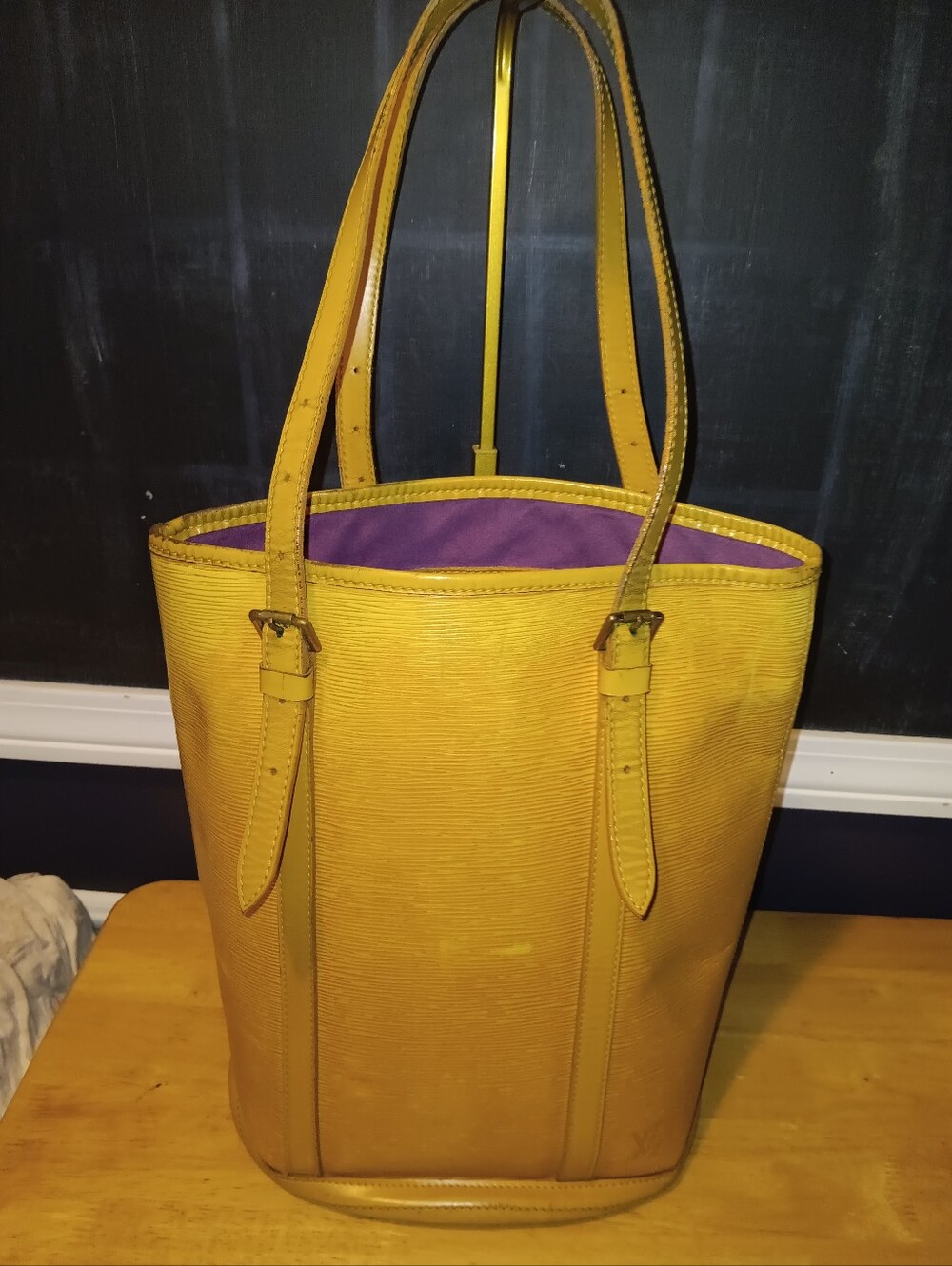 Louis Vuitton Yellow Epi Leather Bucket Bag
